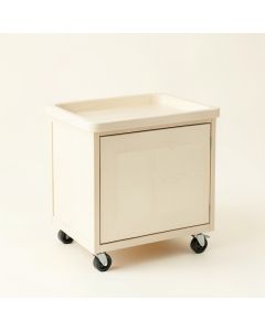 Bay Crossing Empty Rolling Workshop Cart - Ivory (synthetic illustration; no displayed measurements)