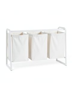 Wren Branch Laundry Sorting Station With Plain Removable Bags - White (synthetic illustration; no displayed measurements)