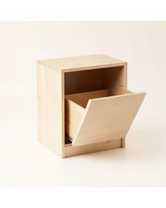 Spruce Crossing Freestanding Pull-Out Hamper Cabinet - Beige (synthetic illustration; no displayed measurements)