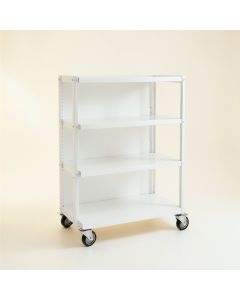 Cedar Crest Empty Rolling Workshop Cart - White (synthetic illustration; no displayed measurements)