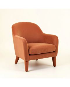 Ridge Dell Upholstered Armchair - Terracotta (synthetic illustration; no displayed measurements)