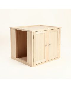 Vale Branch Empty Furniture-Style Litter Enclosure - Beige (synthetic illustration; no displayed measurements)