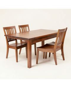 Villani 5 Piece Drop Leaf Solid Wood Dining Set (synthetic illustration; no displayed measurements)