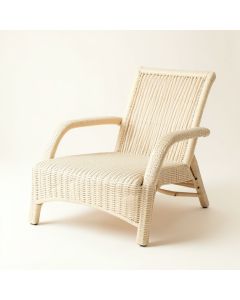 Cove Dell Outdoor Lounge Chair - Ivory (synthetic illustration; no displayed measurements)