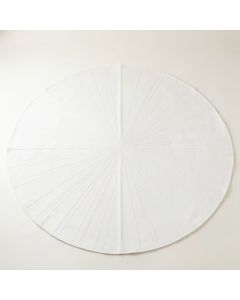 Brook Crest Round Area Rug - White (synthetic illustration; no displayed measurements)