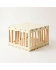 Olive Branch Empty Furniture-Style Pet Crate - Cream (synthetic illustration; no displayed measurements)