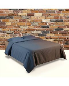 Wall Background Of Colored Stone Surface Retro Style Urban House Brick Design Duvet Cover Set (synthetic illustration; no displayed measurements)