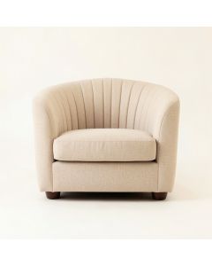 Pine Crest Upholstered Armchair - Beige (synthetic illustration; no displayed measurements)