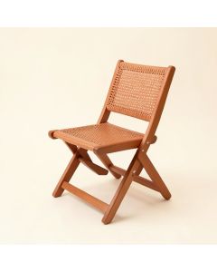 Ridge Dale Folding Outdoor Chair - Terracotta (synthetic illustration; no displayed measurements)