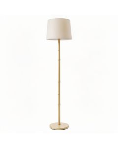 Ridge Crest Floor Lamp With A Plain Fabric Shade - Beige (synthetic illustration; no displayed measurements)
