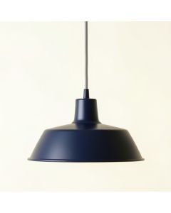Dawn Crest Pendant Light Suspended From One Plain Cable - Navy (synthetic illustration; no displayed measurements)