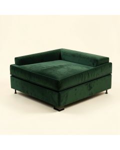 57 '' Velvet Square Arm Sofa Bed (synthetic illustration; no displayed measurements)