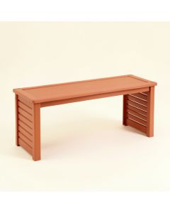 Fern Arc Narrow Outdoor Storage Bench (synthetic illustration; no displayed measurements)