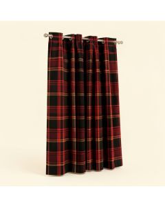 Sunglow Plaid Grommet Single Curtain Panel (synthetic illustration; no displayed measurements)