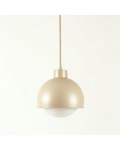 Shore Bridge Pendant Light Suspended From One Plain Cable - Beige (synthetic illustration; no displayed measurements)