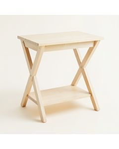 Birch Edge Side Table - Ivory (synthetic illustration; no displayed measurements)