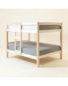 Jenafir Twin Over Twin Solid Wood Standard Bunk Bed (synthetic illustration; no displayed measurements)