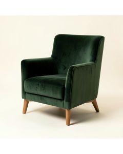 Lauretta 27.5 '' Wide Velvet Wingback Chair (synthetic illustration; no displayed measurements)
