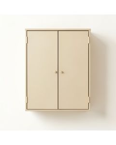Cedar Branch Wall-Mounted Laundry Cabinet - Beige (synthetic illustration; no displayed measurements)