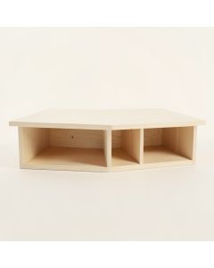 Ash Canyon Shoe Storage Bench - Ivory (synthetic illustration; no displayed measurements)