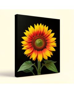 Sunflower Graphic Art On Wrapped Canvas (synthetic illustration; no displayed measurements)