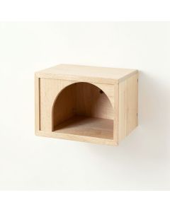 Harbor Canyon Wall-Mounted Cat Perch - Beige (synthetic illustration; no displayed measurements)