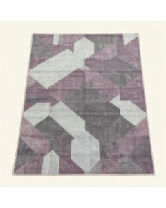 Godsey Geometric Plum/Gray Area Rug (synthetic illustration; no displayed measurements)
