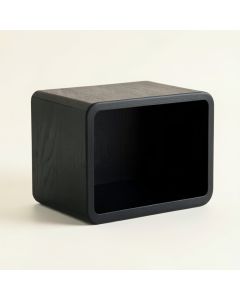 Fern Bend Low Toy Storage Unit - Black (synthetic illustration; no displayed measurements)