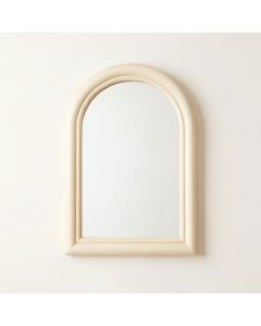 Pine Crest Framed Wall Mirror - Ivory (synthetic illustration; no displayed measurements)