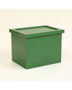 Cedar Arc Closed Outdoor Storage Box (synthetic illustration; no displayed measurements)