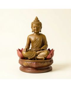 Ebros Meditation Of Buddha Lotus Flower Blossom Multiple Incense Sticks Holder Burner (synthetic illustration; no displayed measurements)