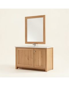 Exquisite Home 36 '' Single Bathroom Vanity Set With Mirror (synthetic illustration; no displayed measurements)