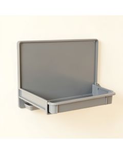 Harbor Crest Empty Wall-Mounted Tool Organizer Panel - Gray (synthetic illustration; no displayed measurements)