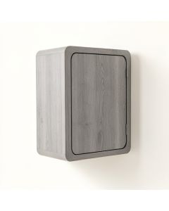 Bay Bluff Wall-Mounted Laundry Cabinet - Gray (synthetic illustration; no displayed measurements)