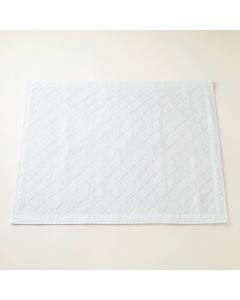 Spruce Branch Rectangular Outdoor Rug - White (synthetic illustration; no displayed measurements)