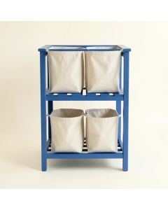 Clay Canyon Laundry Sorting Station With Plain Removable Bags - Blue (synthetic illustration; no displayed measurements)