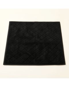 Laurel Bluff Bath Mat - Black (synthetic illustration; no displayed measurements)