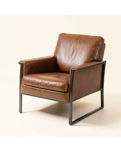 Korben 30 '' Wide Cowhide Lounge Chair (synthetic illustration; no displayed measurements)