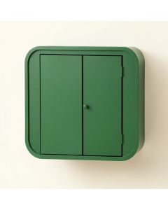 Cedar Bridge Wall-Mounted Laundry Cabinet - Green (synthetic illustration; no displayed measurements)