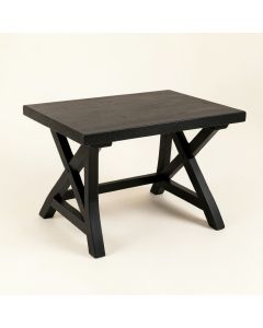 Slate Bridge Patio Table - Black (synthetic illustration; no displayed measurements)