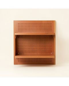 Ridge Crest Empty Wall-Mounted Tool Organizer Panel - Terracotta (synthetic illustration; no displayed measurements)