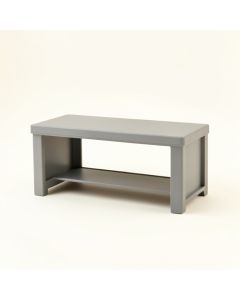 Clay Canyon Narrow Outdoor Storage Bench - Gray (synthetic illustration; no displayed measurements)