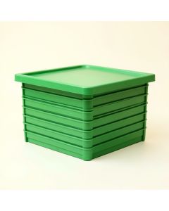 Willow Bridge Closed Outdoor Storage Box - Green (synthetic illustration; no displayed measurements)