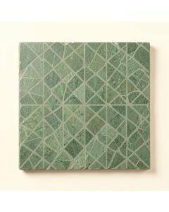 Shore Branch Uninstalled Square Decorative Tile - Green (synthetic illustration; no displayed measurements)