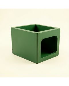Dune Bend Empty Furniture-Style Litter Enclosure - Green (synthetic illustration; no displayed measurements)