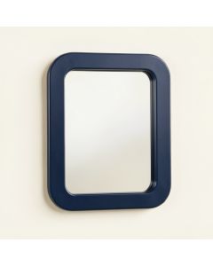 Cedar Branch Framed Wall Mirror - Navy (synthetic illustration; no displayed measurements)