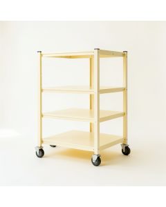 Elm Brook Empty Rolling Workshop Cart - Ivory (synthetic illustration; no displayed measurements)