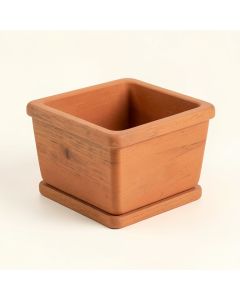 Vale Brook Empty Raised Planter - Terracotta (synthetic illustration; no displayed measurements)