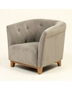 Jenkinsburg 28.75 '' Wide Tufted Polyester Barrel Chair (synthetic illustration; no displayed measurements)
