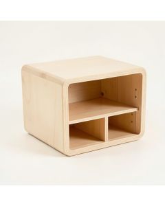 Clay Bridge Low Toy Storage Unit - Beige (synthetic illustration; no displayed measurements)